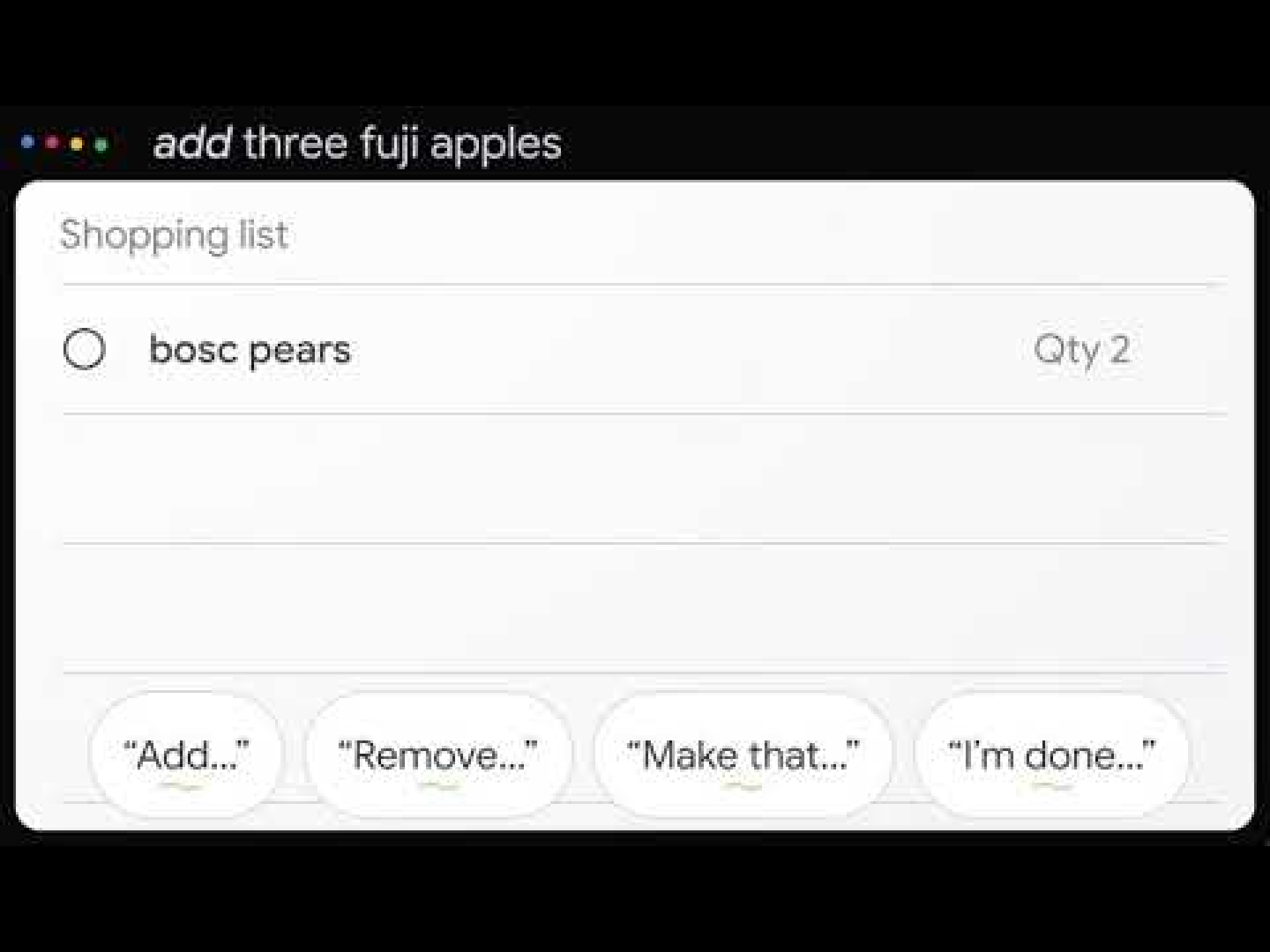 Original shopping list recovery motion-sketch frame